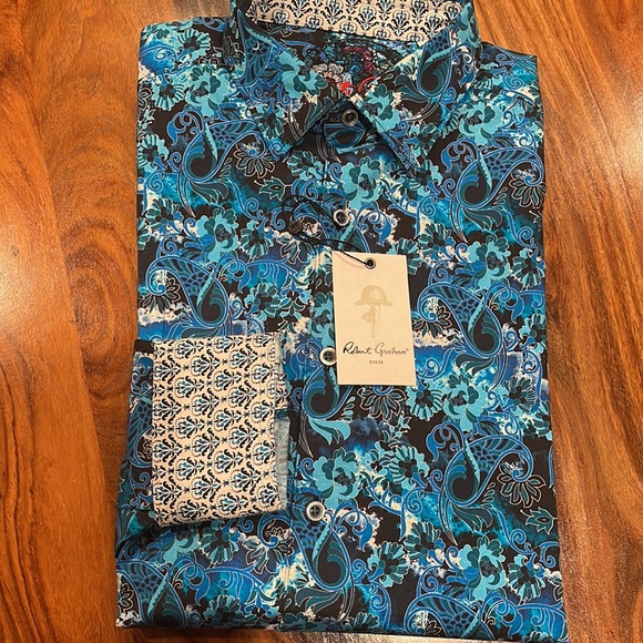 Robert Graham Other - Robert Graham Dress Shirt L/S Blue Design
